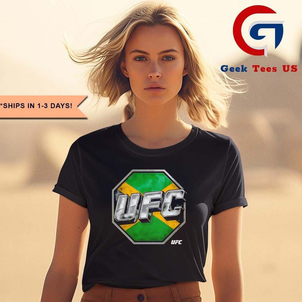 UFC Jamaica flag logo shirt