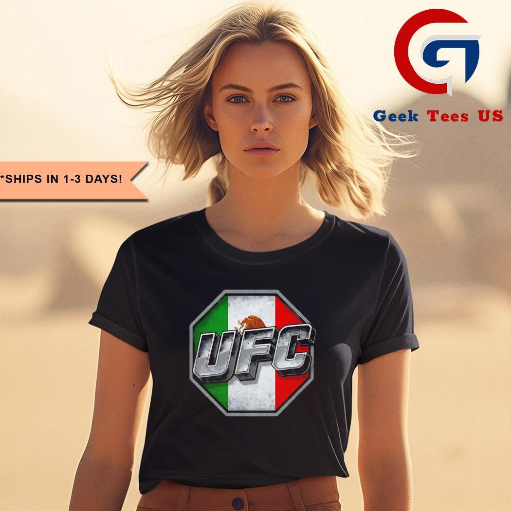 UFC Mexico flag logo shirt
