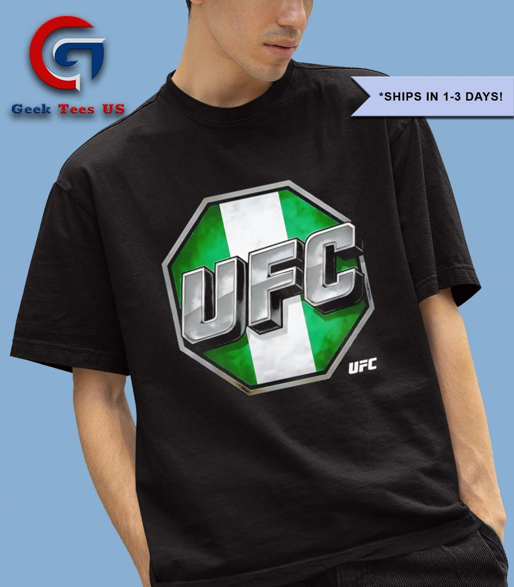 UFC Nigeria flag logo shirt