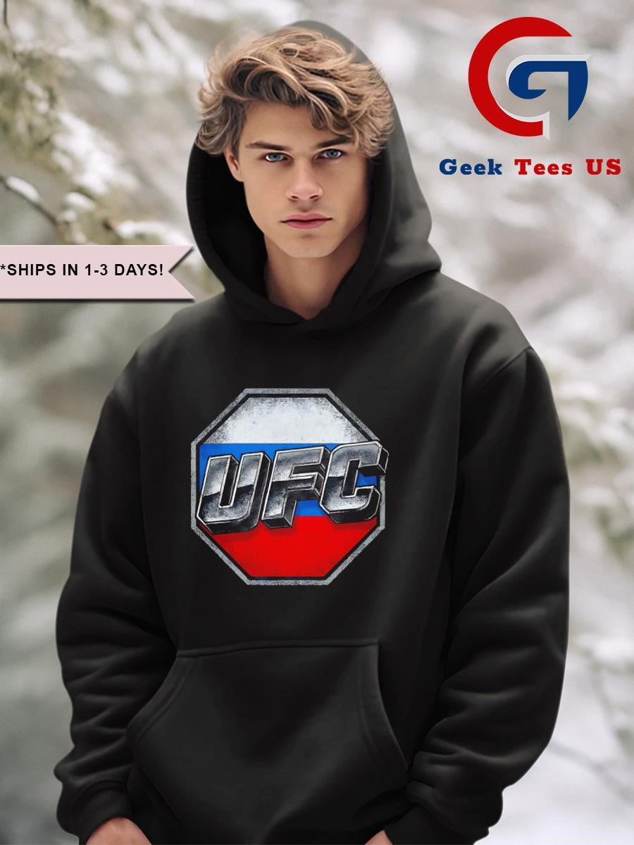 UFC Russia flag logo shirt