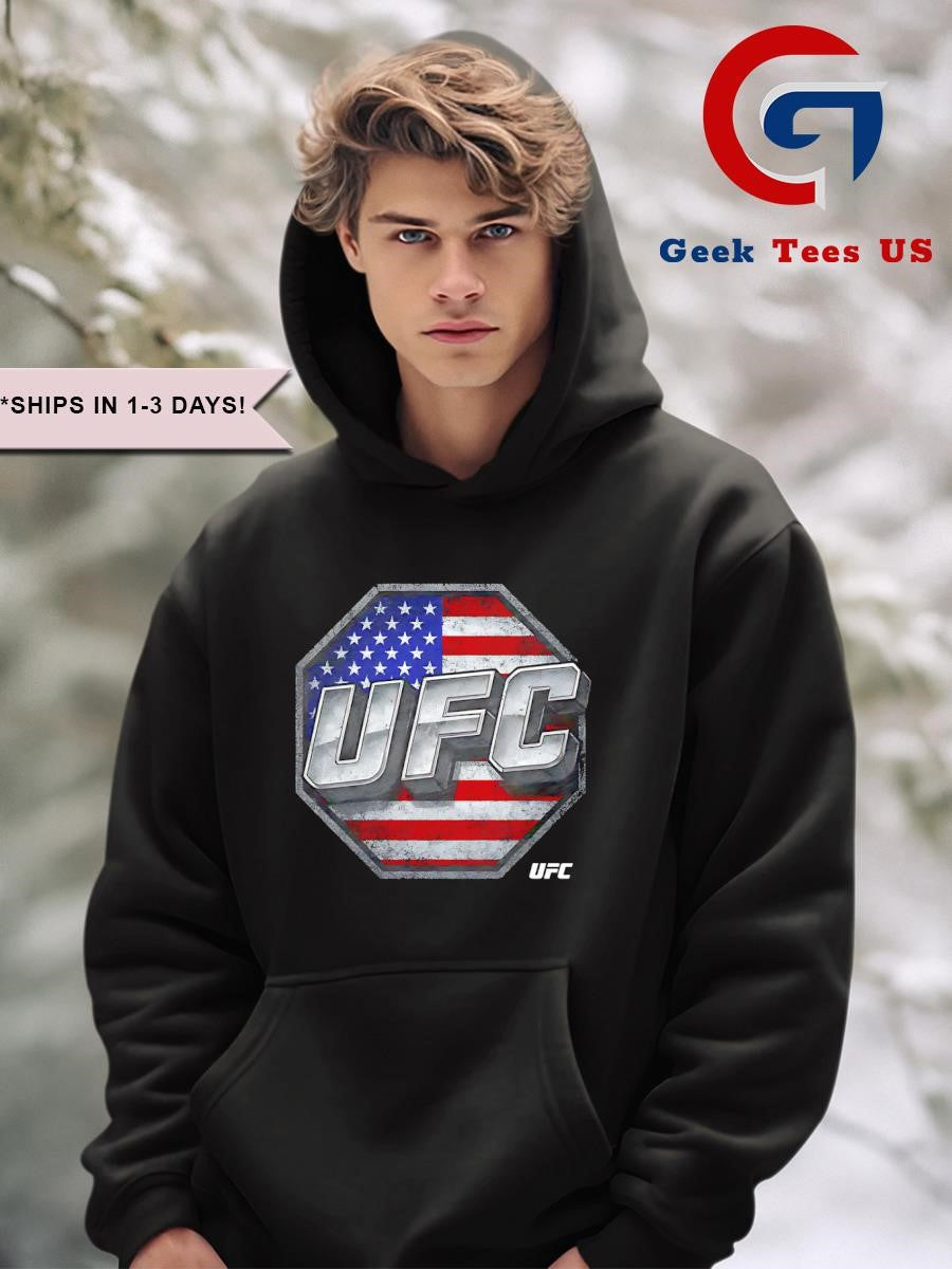 UFC USA flag logo shirt