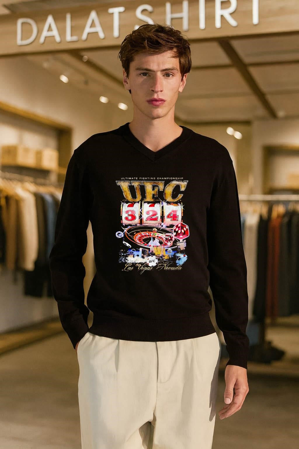 UFC Ultimate Fighting Championship Las Vegas Nevada Slot Machine Roulette shirt