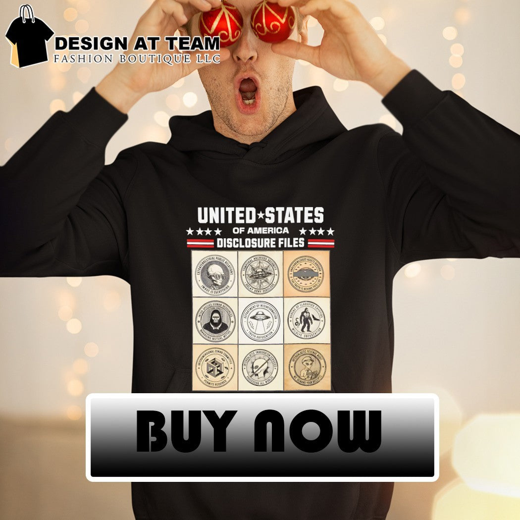 UFO Alien Bigfoot United States of America Disclosure Files shirt