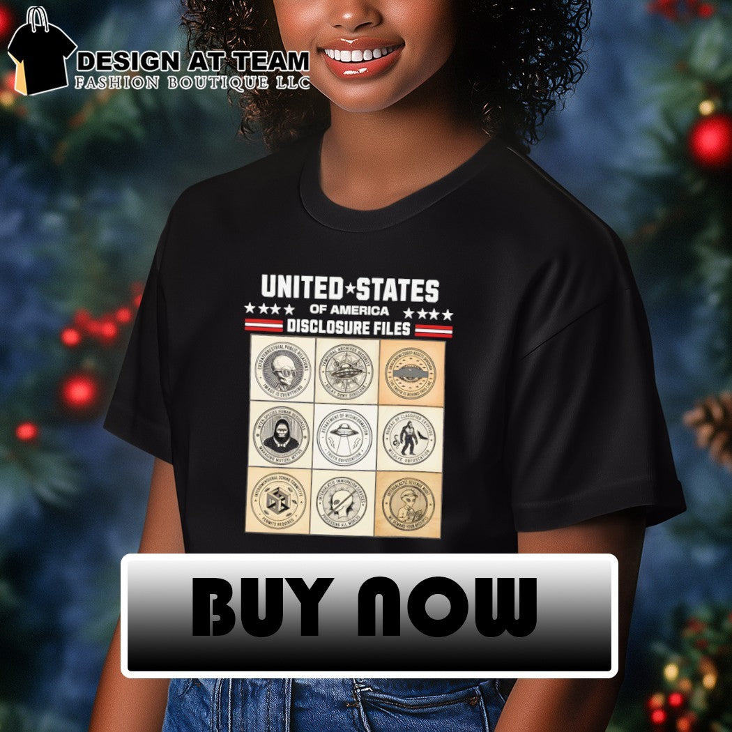 UFO Alien Bigfoot United States of America Disclosure Files shirt
