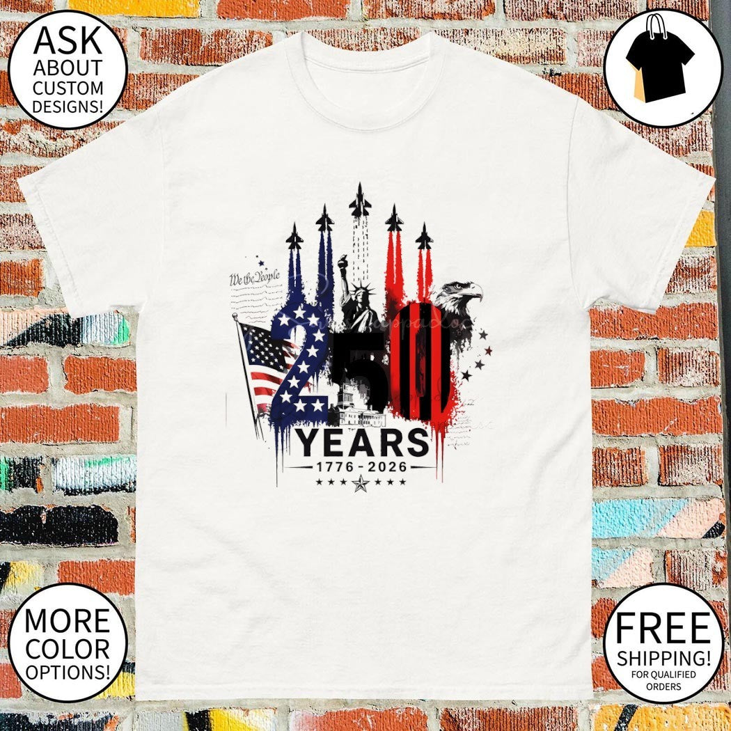USA 250th Anniversary we the people firework shirt