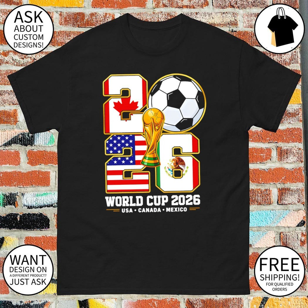 USA Canada Mexico Trophy World Cup 2026 Soccer shirt