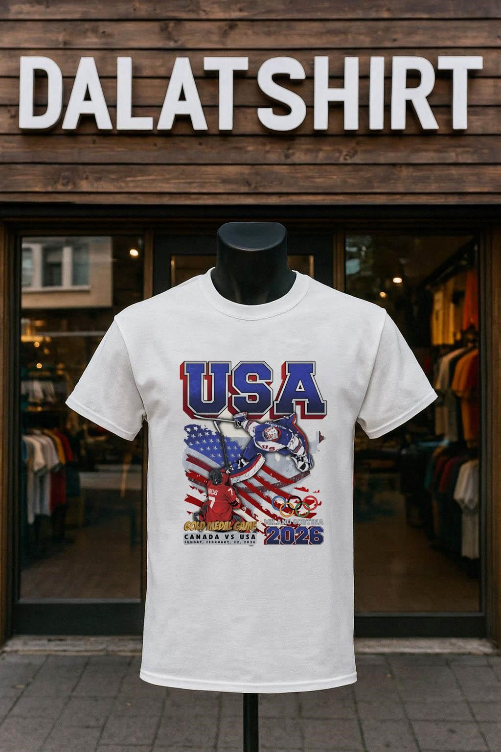 USA Gold Medal Game Canada vs USA 2026 shirt