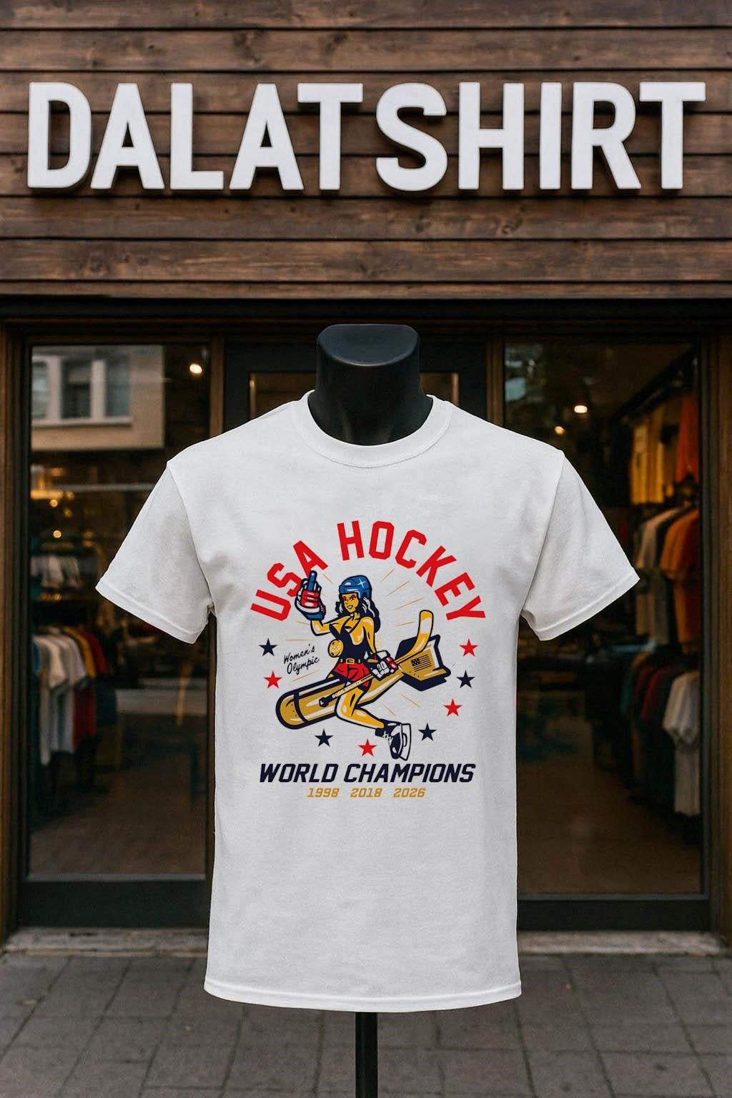 USA Hockey Women’s Olympic World Champions 1998 2018 2026 Girl Bomb shirt