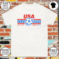 USA Soccer World Cup 2026 Trophy American Flag shirt
