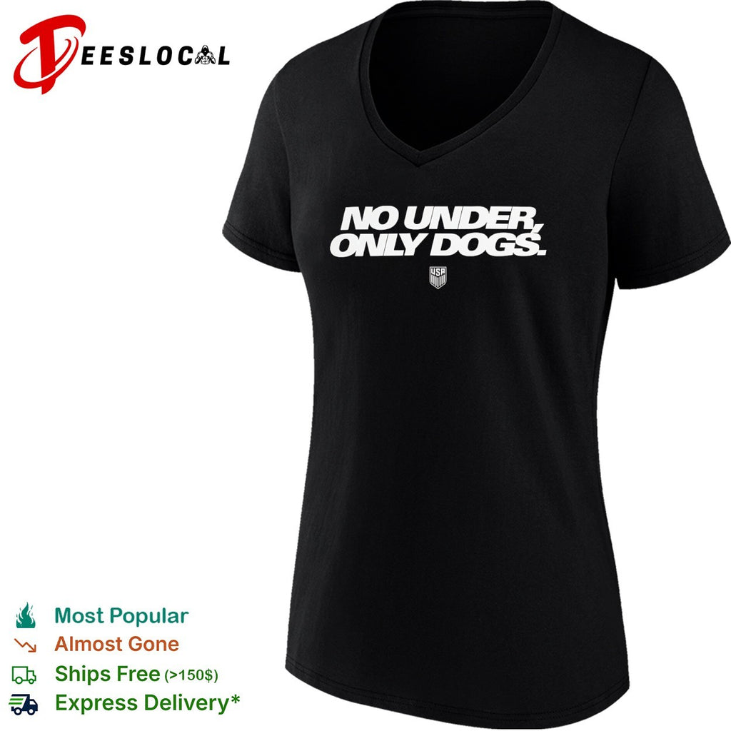 USA no under only dogs shield crest shirt