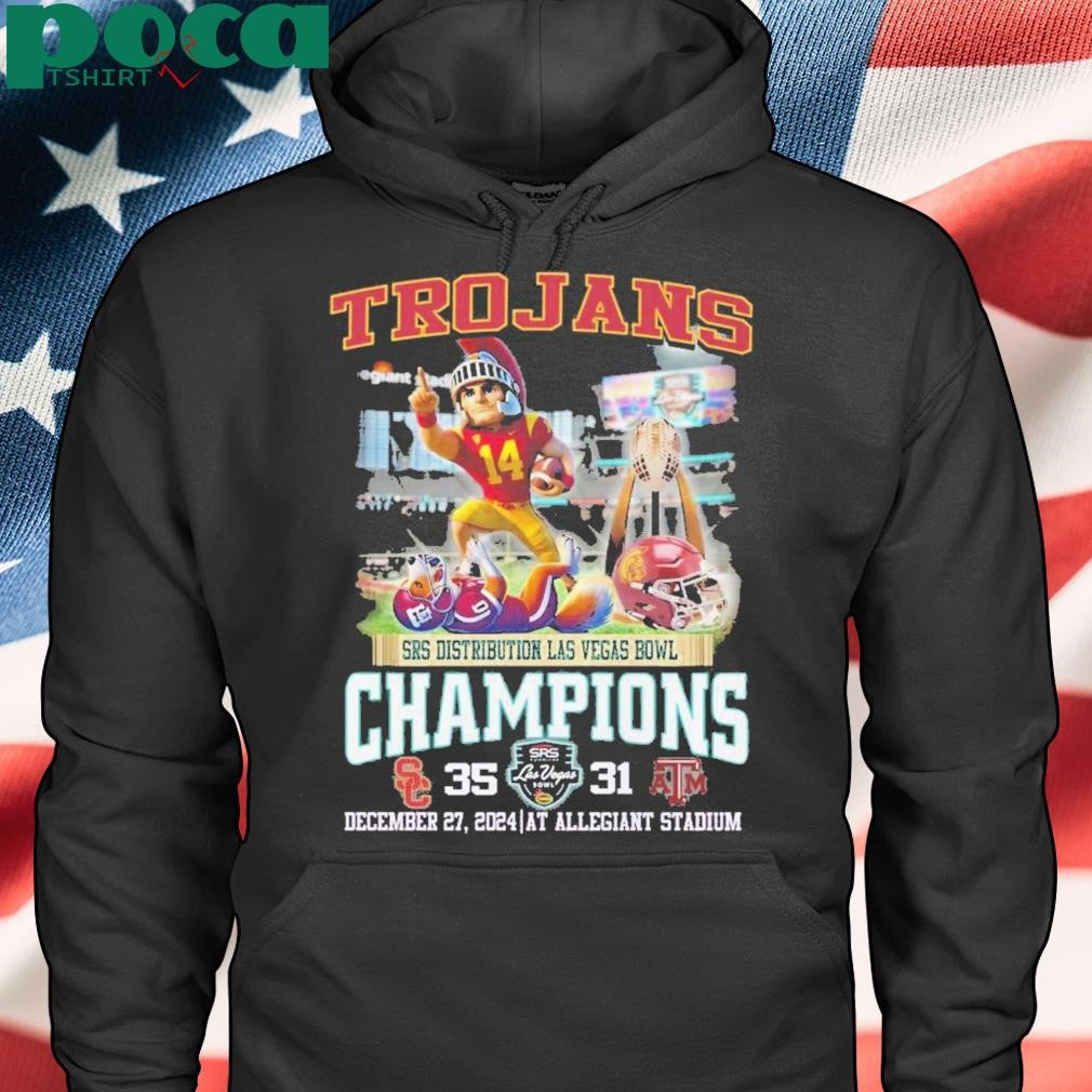 USC Trojans SRS Distribution Las Vegas Bowl Champions 2024 T-Shirt