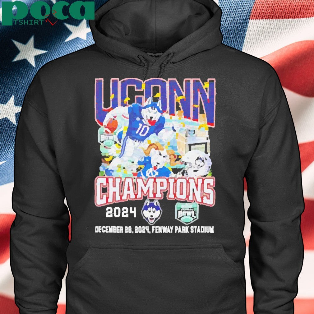 Uconn Huskies Champions Fenway park stadium 2024 shirt