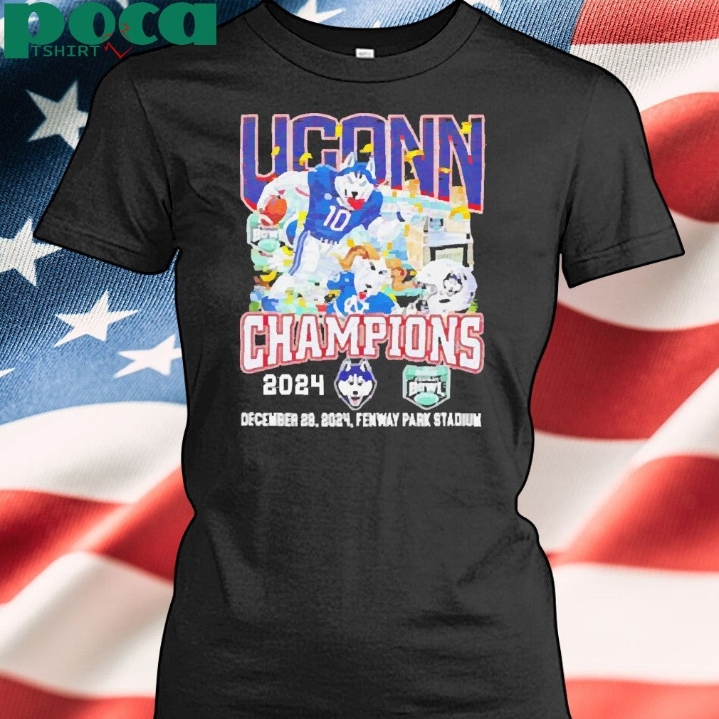 Uconn Huskies Champions Fenway park stadium 2024 shirt