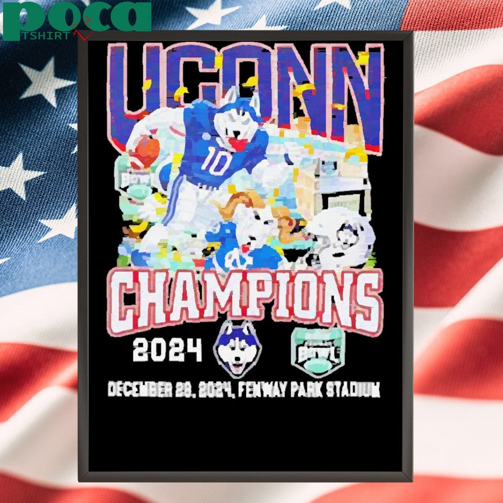 Uconn Huskies Champions Fenway park stadium 2024 shirt