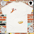 Uncle Sam Hot Dog Jumping Into Bun USA 4th of July 2026 shirt