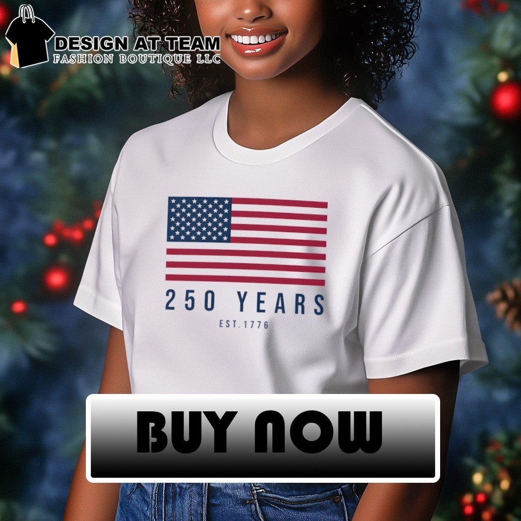 United States flag 250 Years est 1776 Patriotic 4th of July shirt