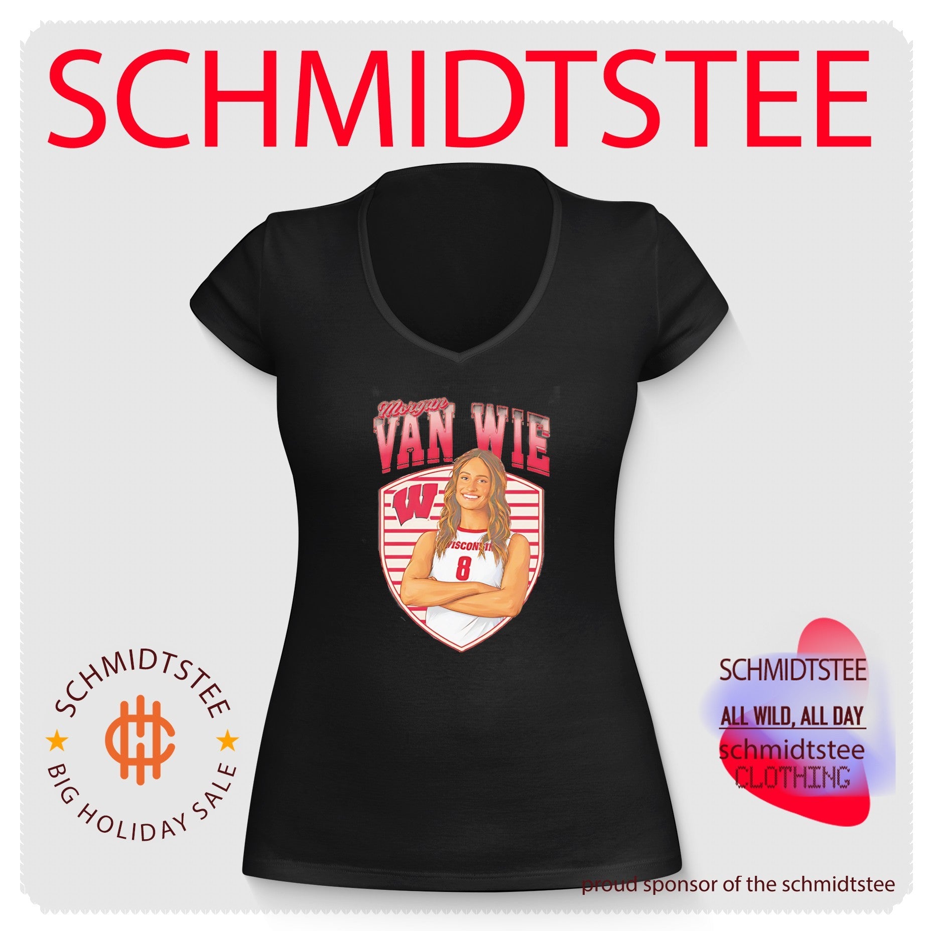 University Of Wisconsin-Madison Morgan Van Wie portrait shirt
