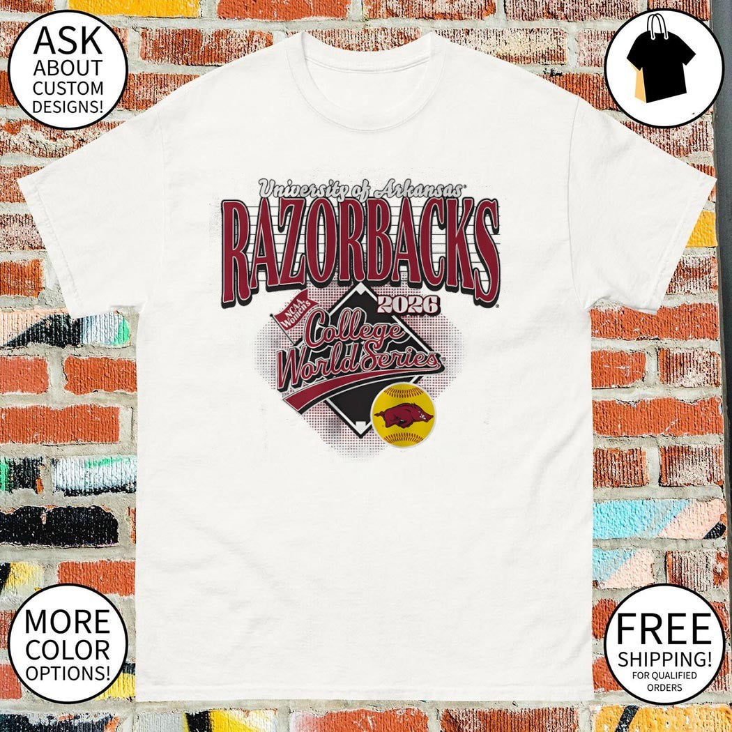 University of Arkansas Razorbacks Softball 2026 Women’s College World Series shirt