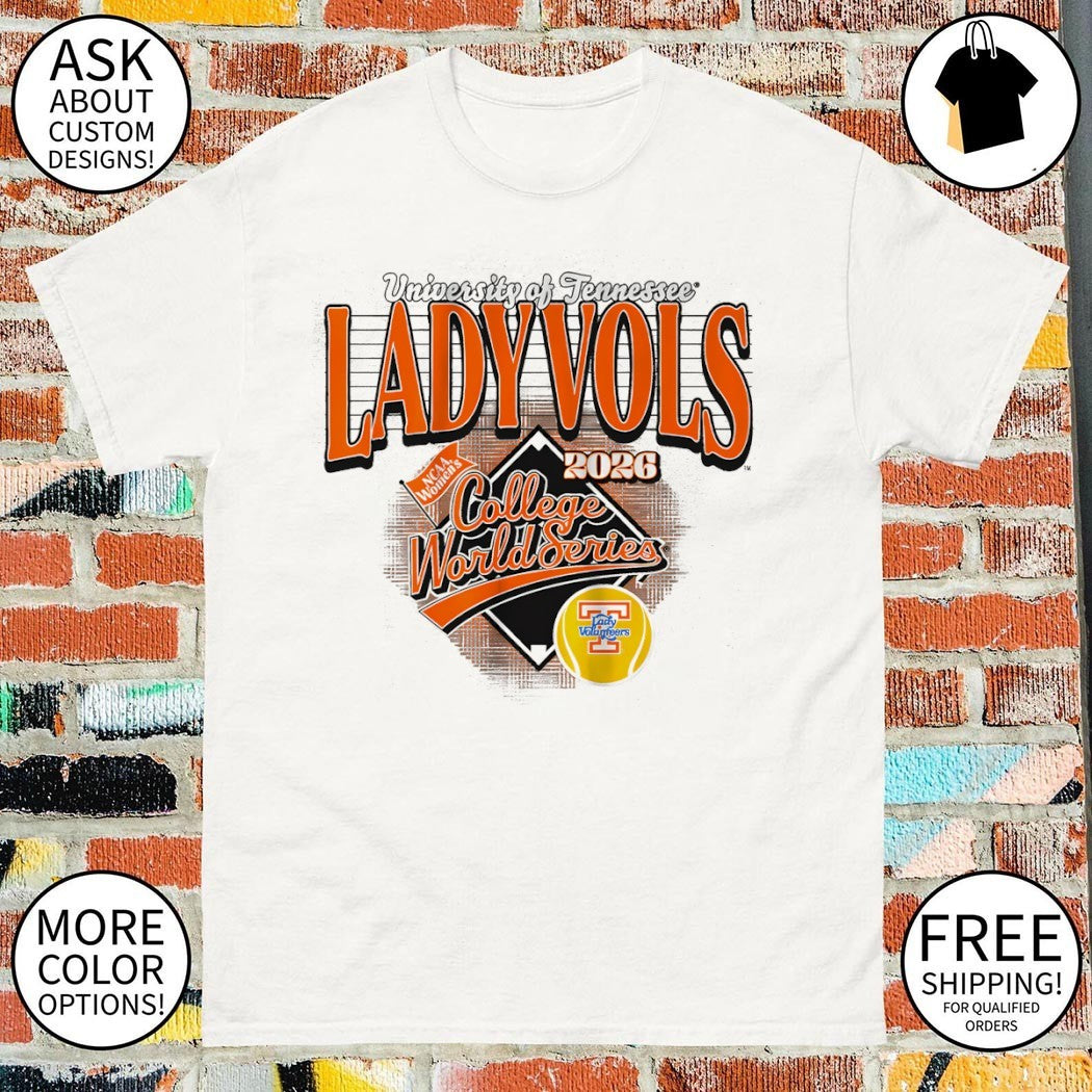 University of Tennessee Lady Volunteers NCAA Women’s College World Series 2026 shirt