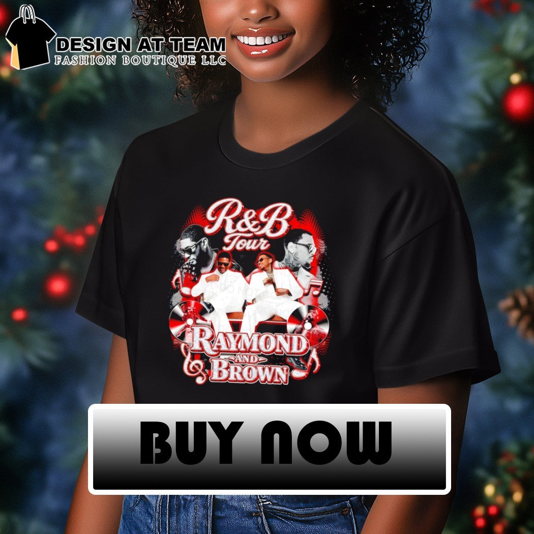 Usher and Chris Brown R and B Tour Raymond and Brown music fan shirt
