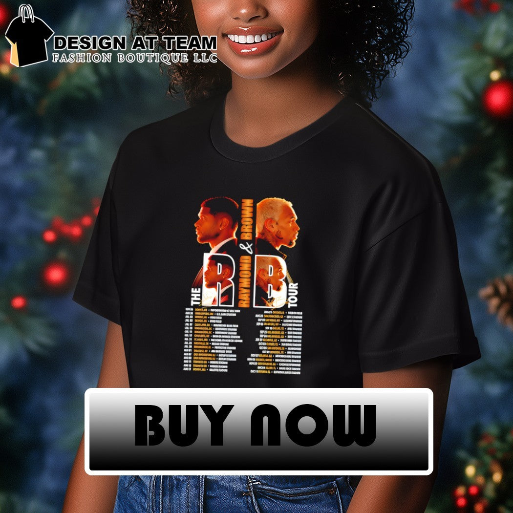 Usher and Chris Brown Raymond and Brown The Tour musical shirt