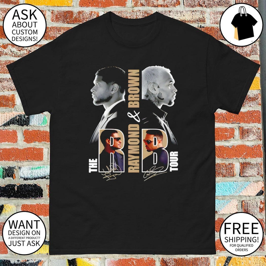 Usher and Chris Brown The Raymond and Brown Tour collectible concert music shirt