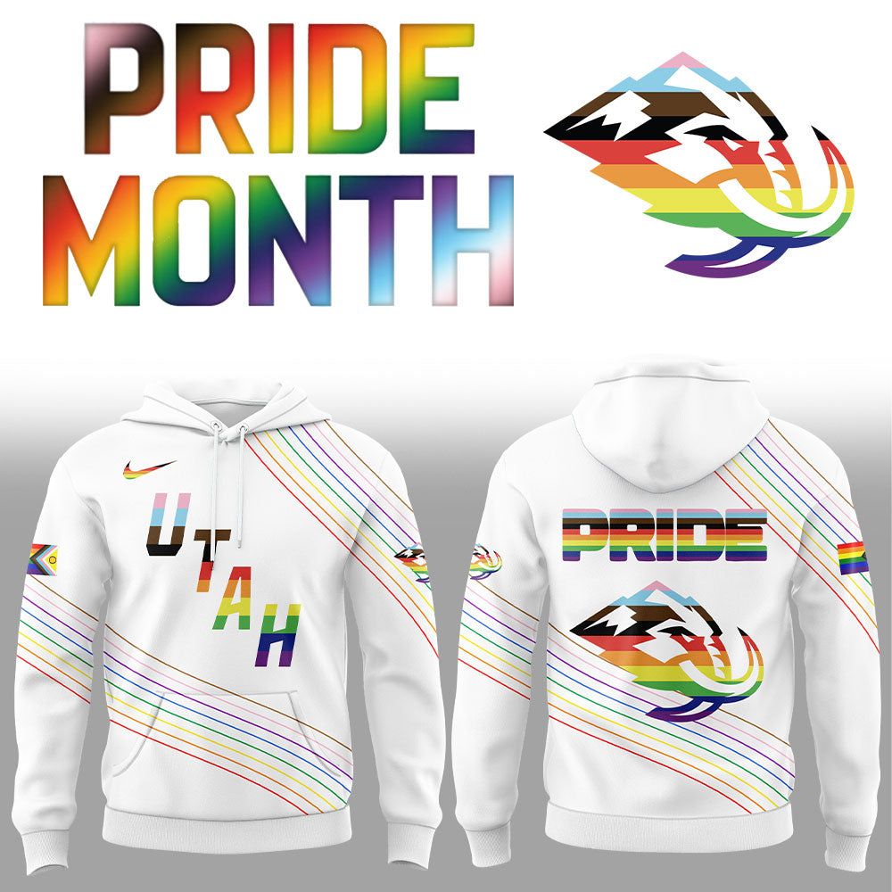 Utah Mammoth Happy Pride Month Hoodie
