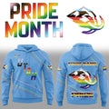 Utah Mammoth X Happy Pride Month Custom Name Blue Hoodie