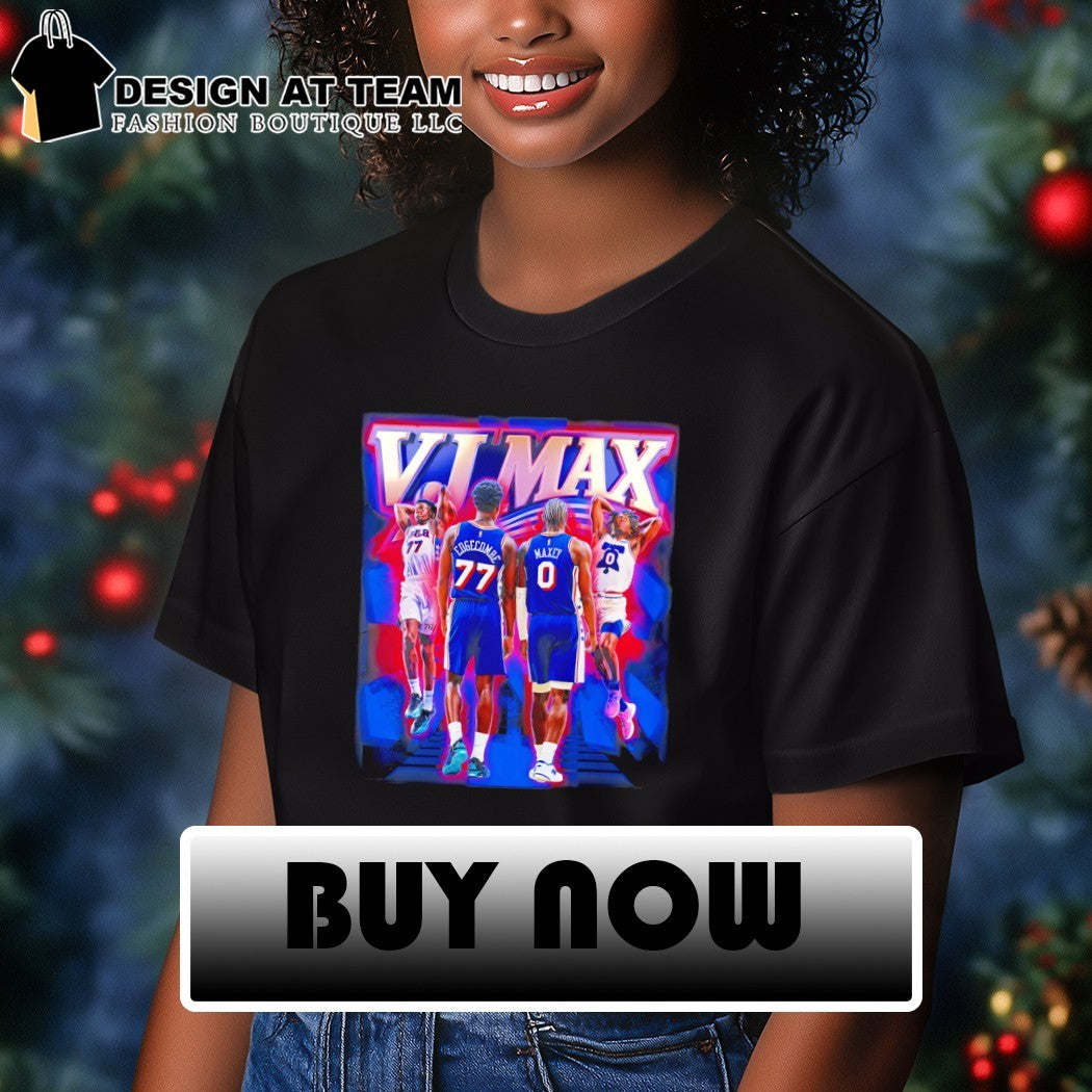 VJ Maxx Maxey Edgecombe Philadelphia 76ers Basketball NBA graphic shirt
