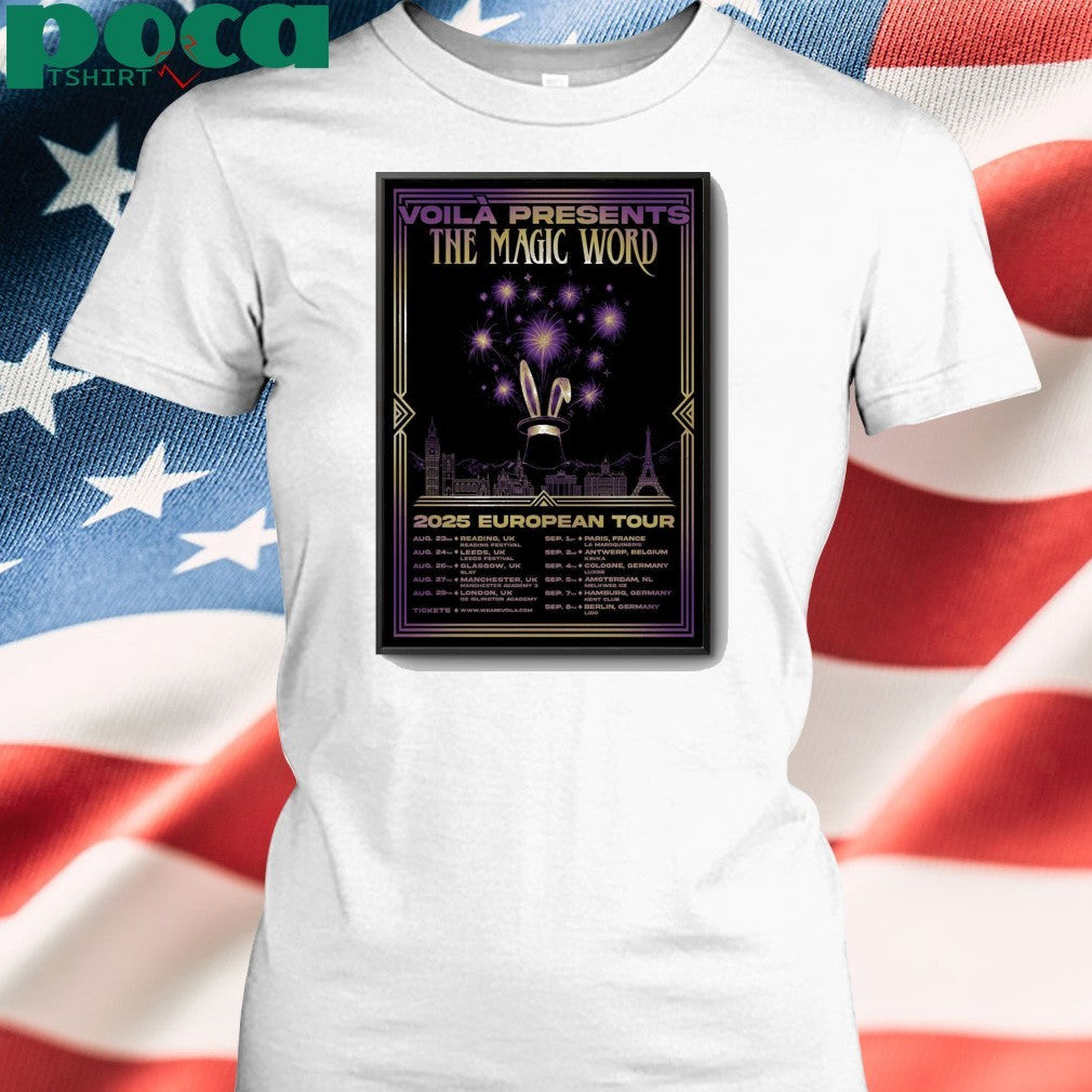 VOILÀ European 2025 Tour Postet shirt