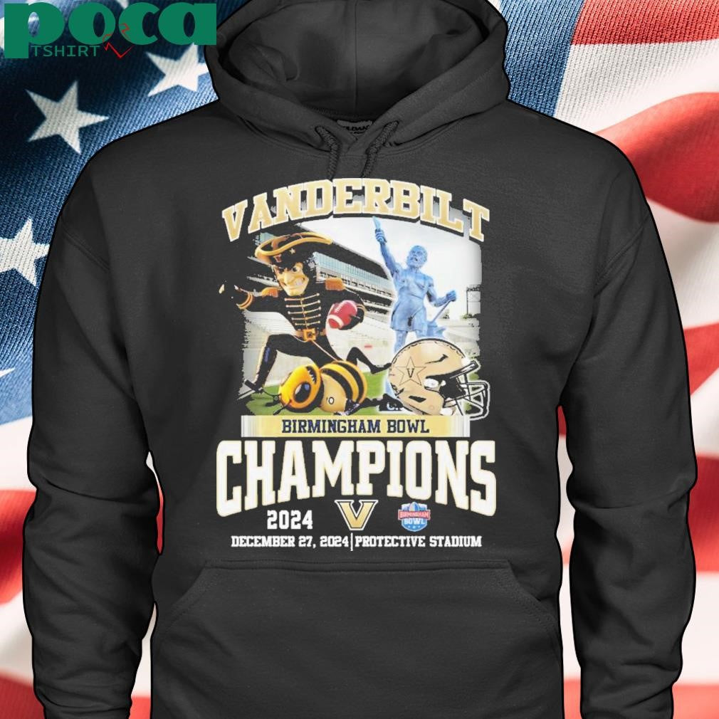 Vanderbilt Commodores Birmingham Bowl Champions 2024 Fan Love T-Shirt