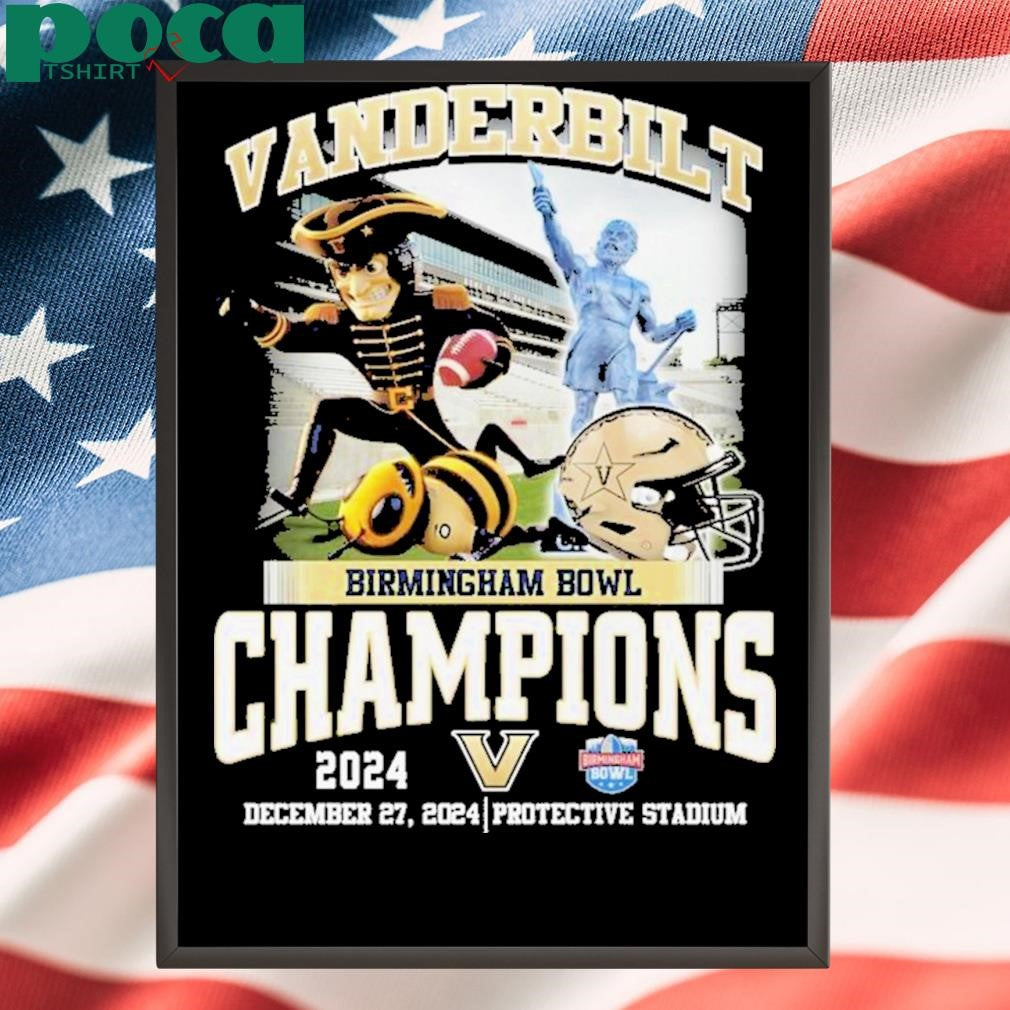 Vanderbilt Commodores Birmingham Bowl Champions 2024 Fan Love T-Shirt