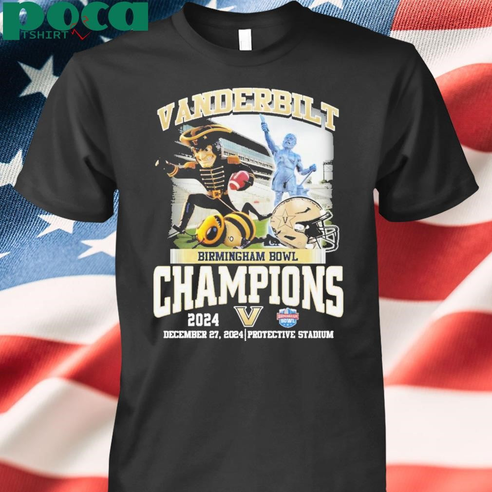 Vanderbilt Commodores Birmingham Bowl Champions 2024 Fan Love T-Shirt