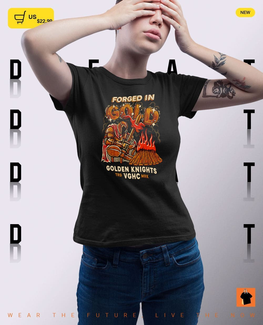 Vegas Golden Knights Forged in Gold VGHC shirt