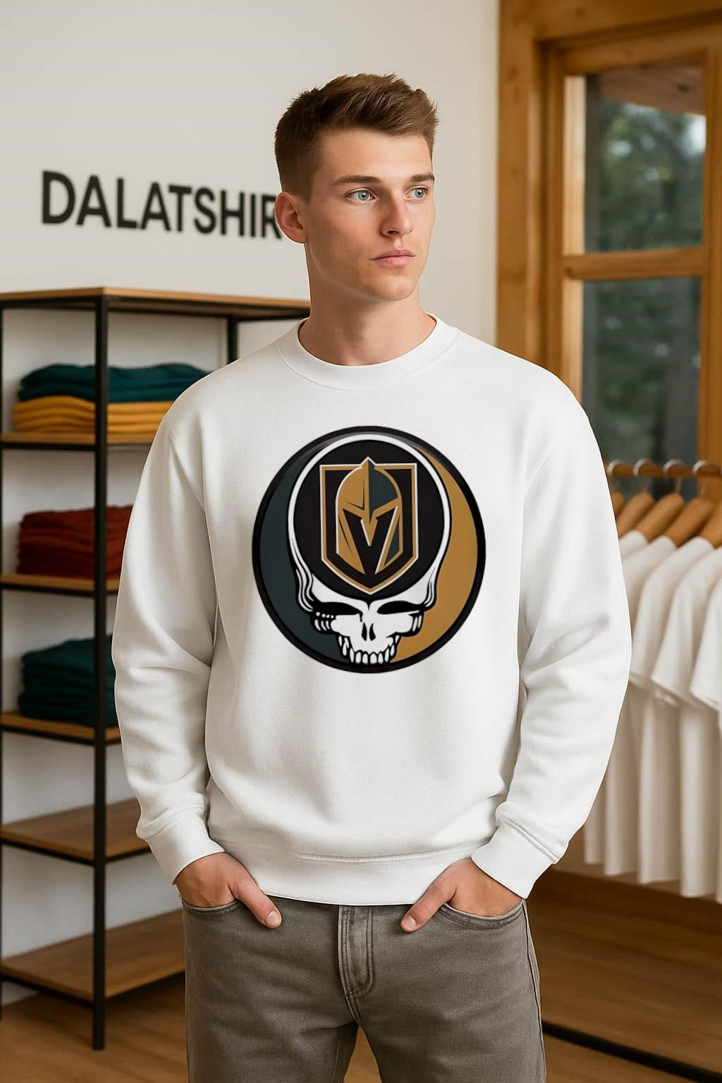 Vegas Golden Knights Grateful Dead Skull shirt