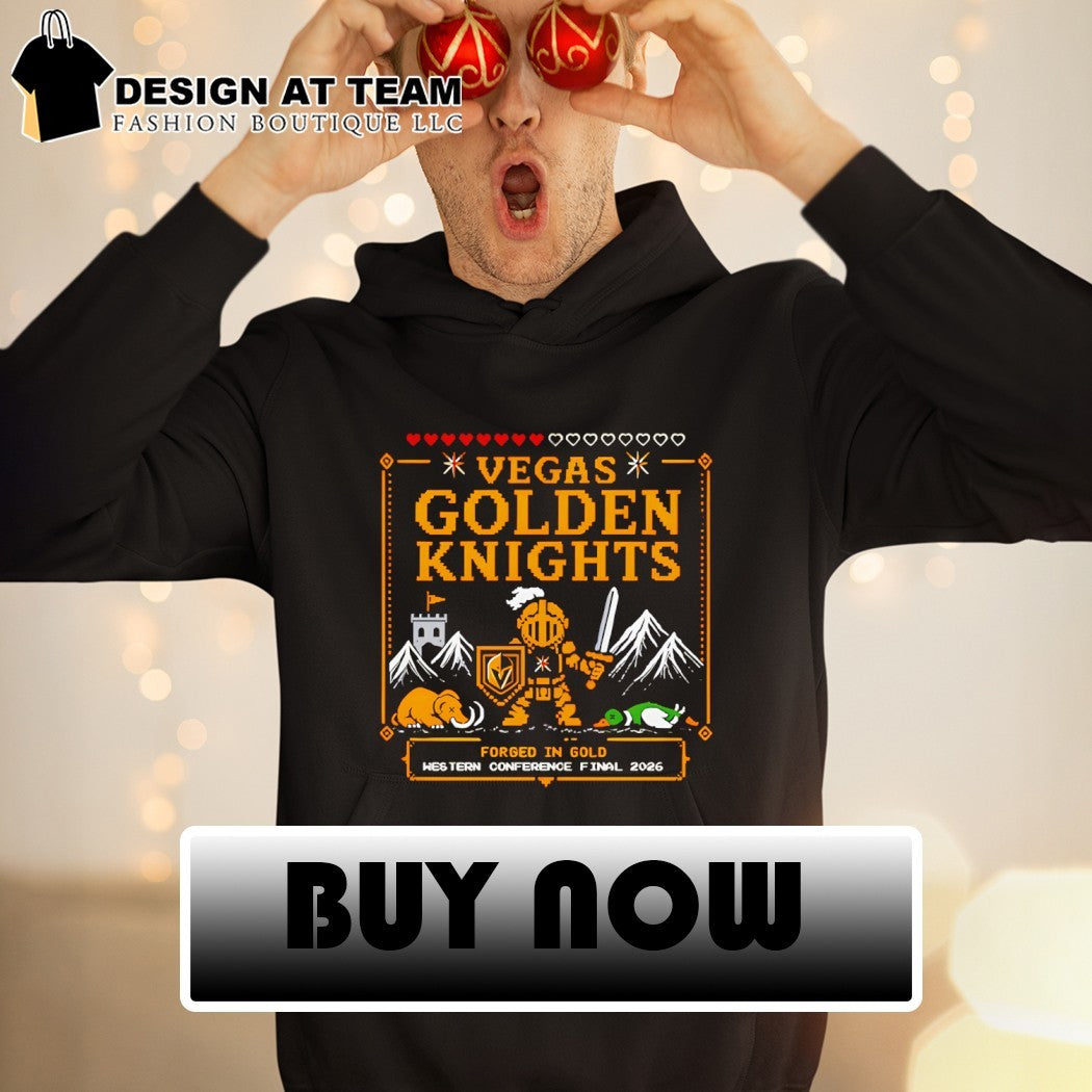Vegas Golden Knights hockey team mascot Forged in Gold Western Conference Final 2026 shirt