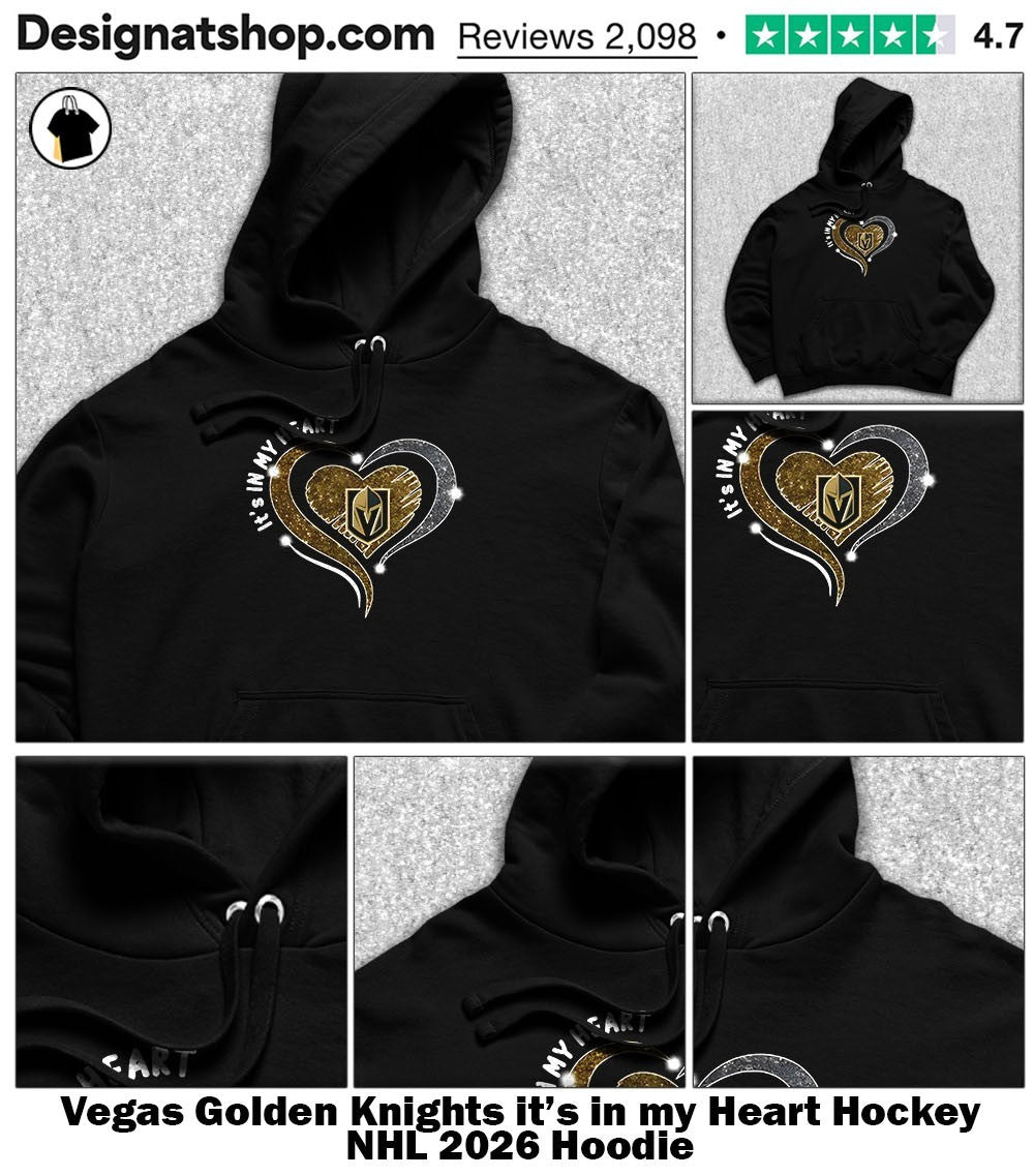 Vegas Golden Knights it’s in my Heart Hockey NHL 2026 shirt
