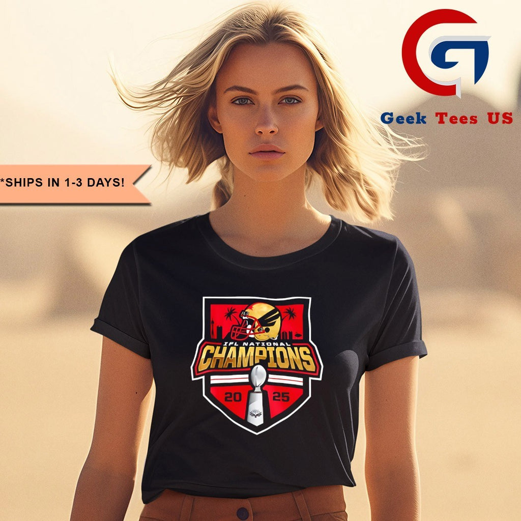 Vegas Knight Hawks IFL National Champions 2025 logo shirt