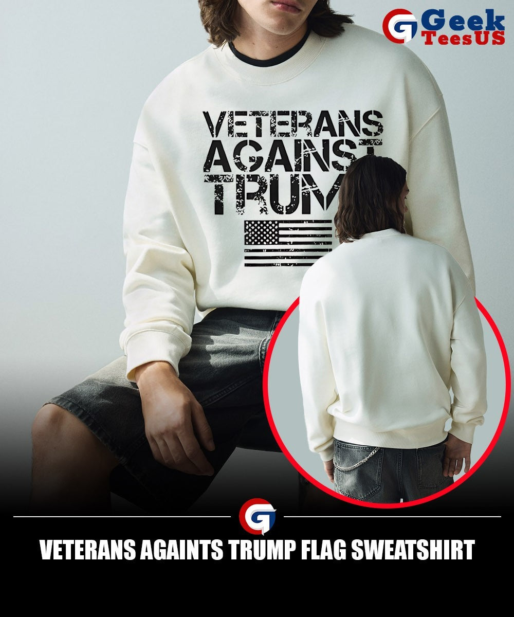 Veterans Againts Trump flag shirt