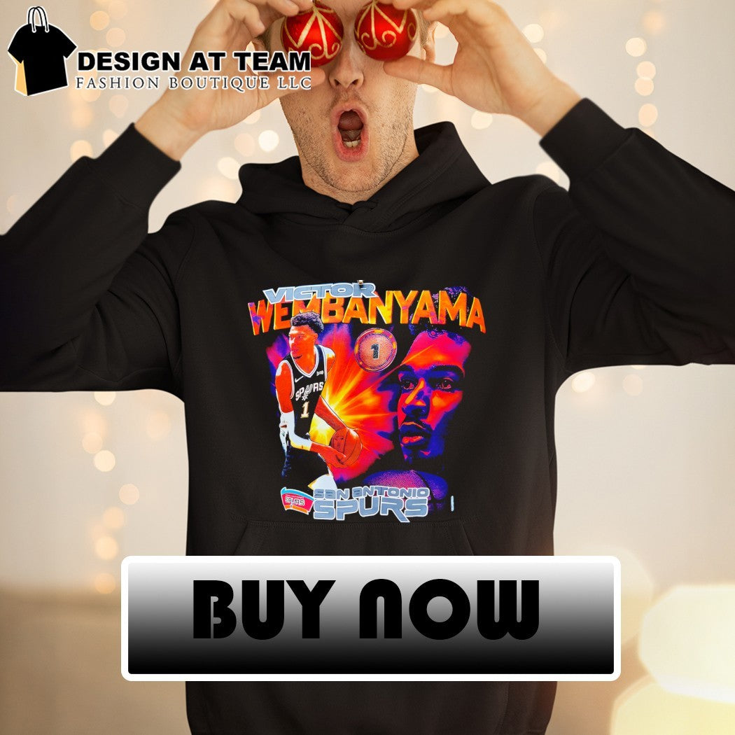Victor Wembanyama 1 San Antonio Spurs Basketball NBA 2026 graphic vintage shirt