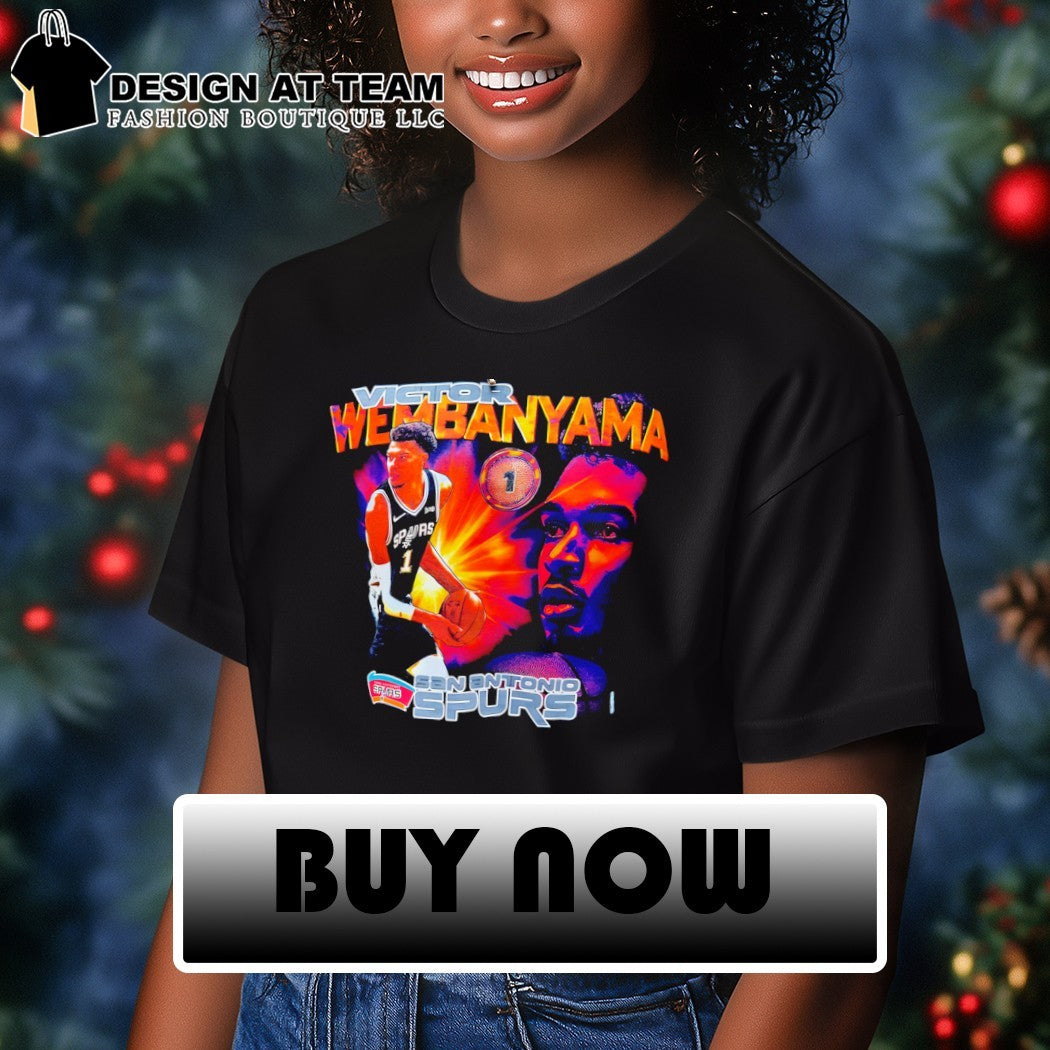 Victor Wembanyama 1 San Antonio Spurs Basketball NBA 2026 graphic vintage shirt