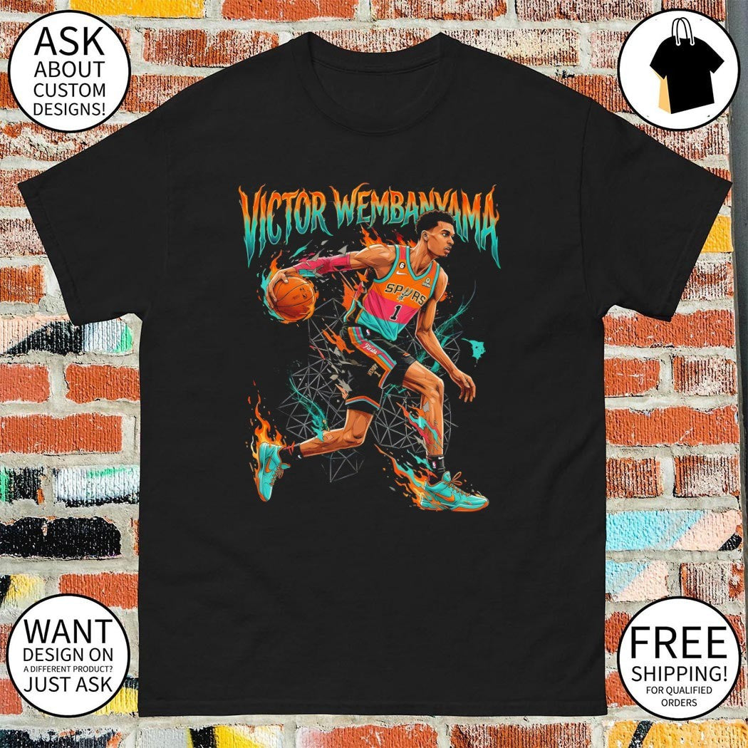 Victor Wembanyama 1 San Antonio Spurs Basketball NBA 2026 shirt