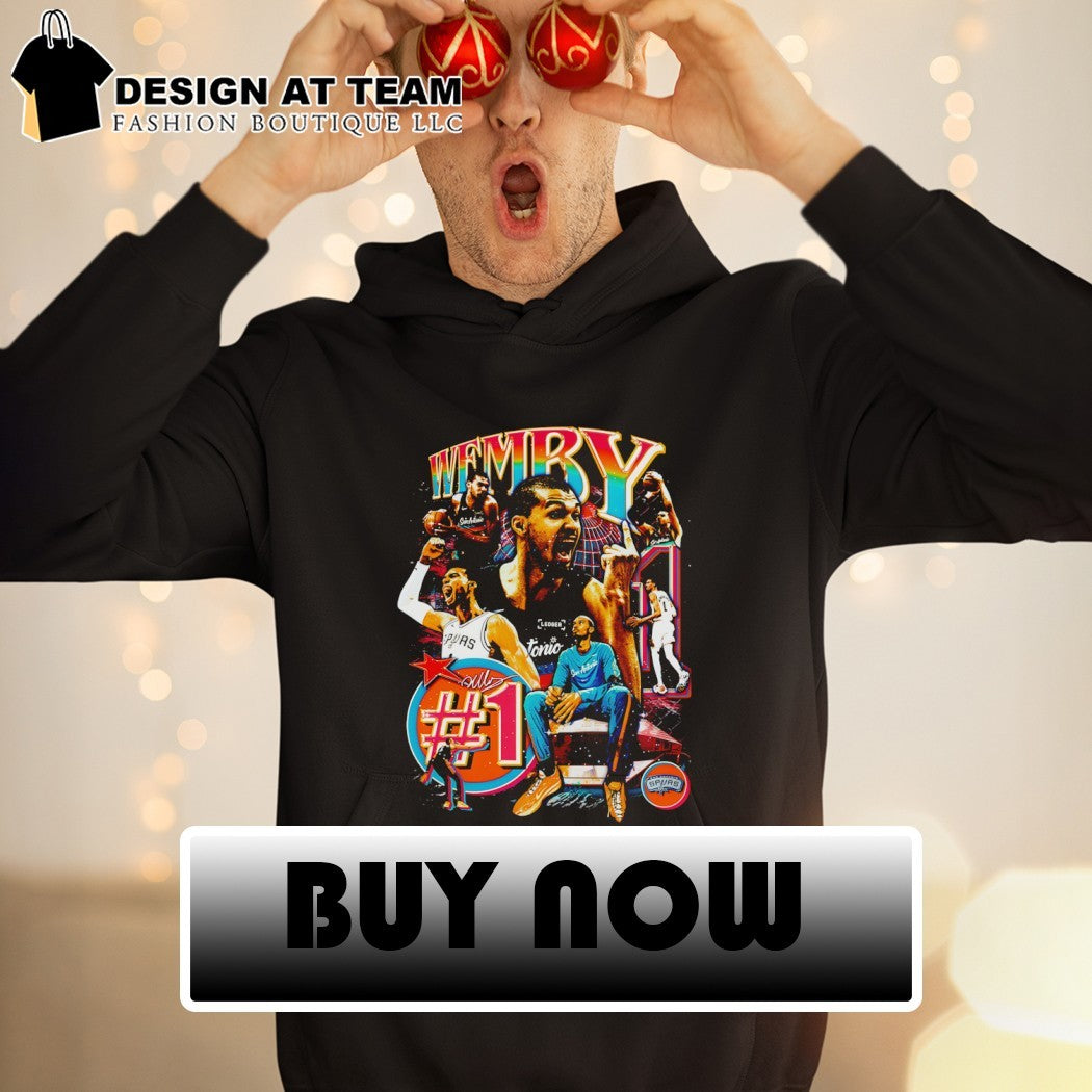 Victor Wembanyama #1 San Antonio Spurs Basketball NBA graphic vintage shirt