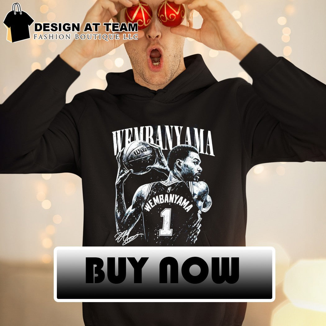 Victor Wembanyama 1 San Antonio Spurs Basketball NBA signature vintage shirt