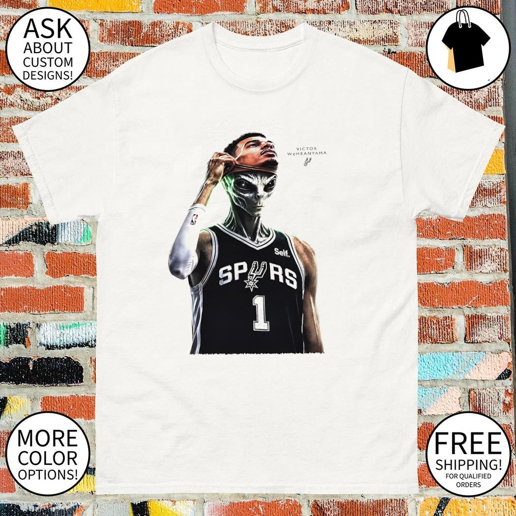 Victor Wembanyama #1 Spurs MVP Alien Mask shirt