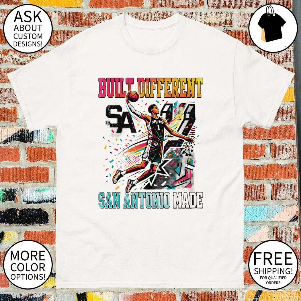 Victor Wembanyama Built Different San Antonio Made Spurs Basketball Wemby Era 2026 shirt