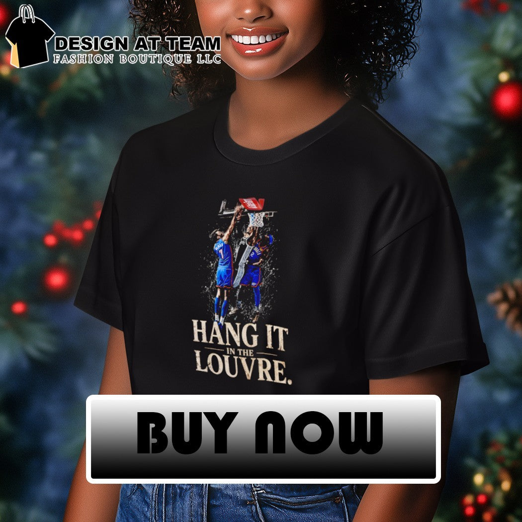 Victor Wembanyama Chet Holmgren Shai Gilgeous-Alexander hang it in the Louvre 2026 shirt