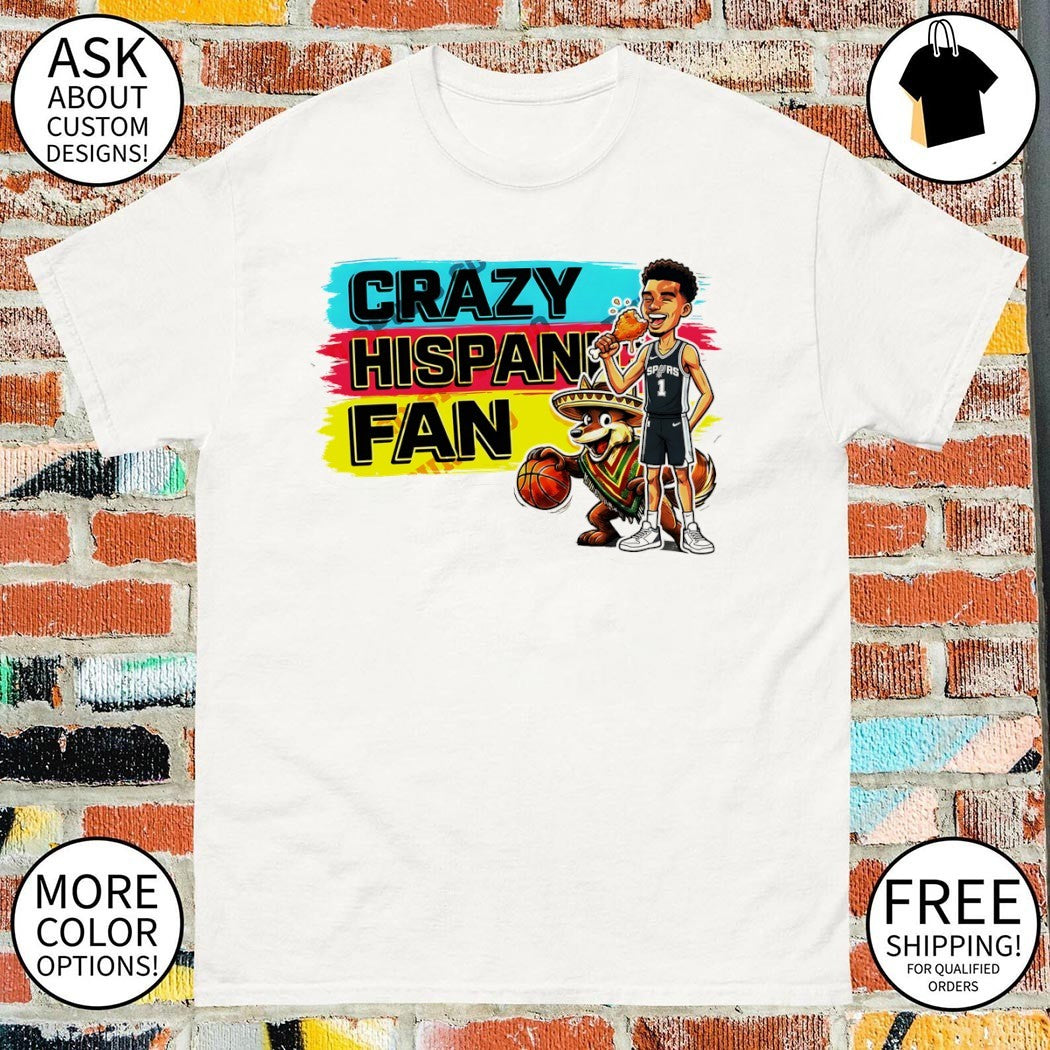 Victor Wembanyama Coyote Crazy Hispanic Fan Mexico San Antonio Spurs Basketball floral shirt