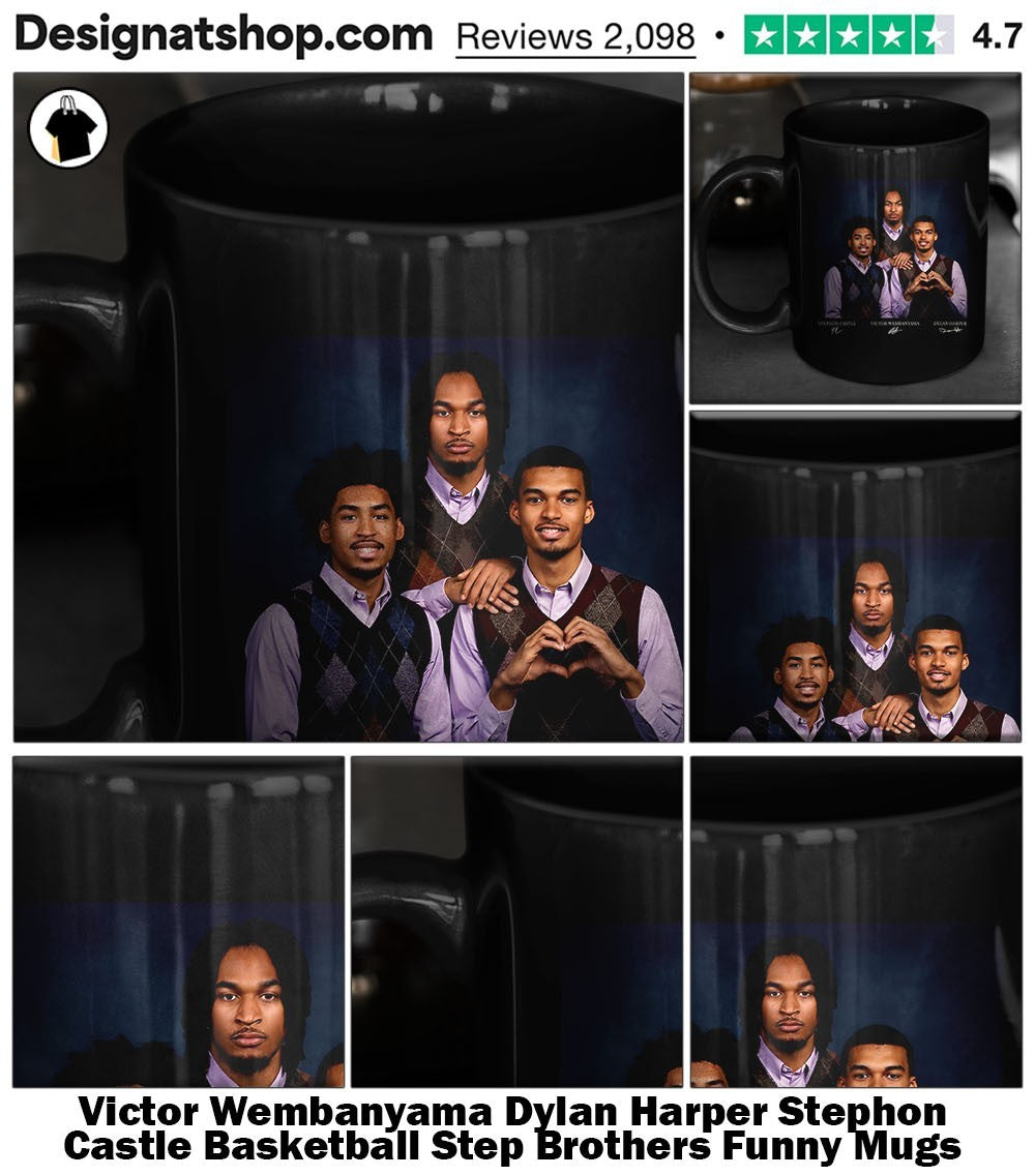 Victor Wembanyama Dylan Harper Stephon Castle Basketball Step Brothers Funny shirt