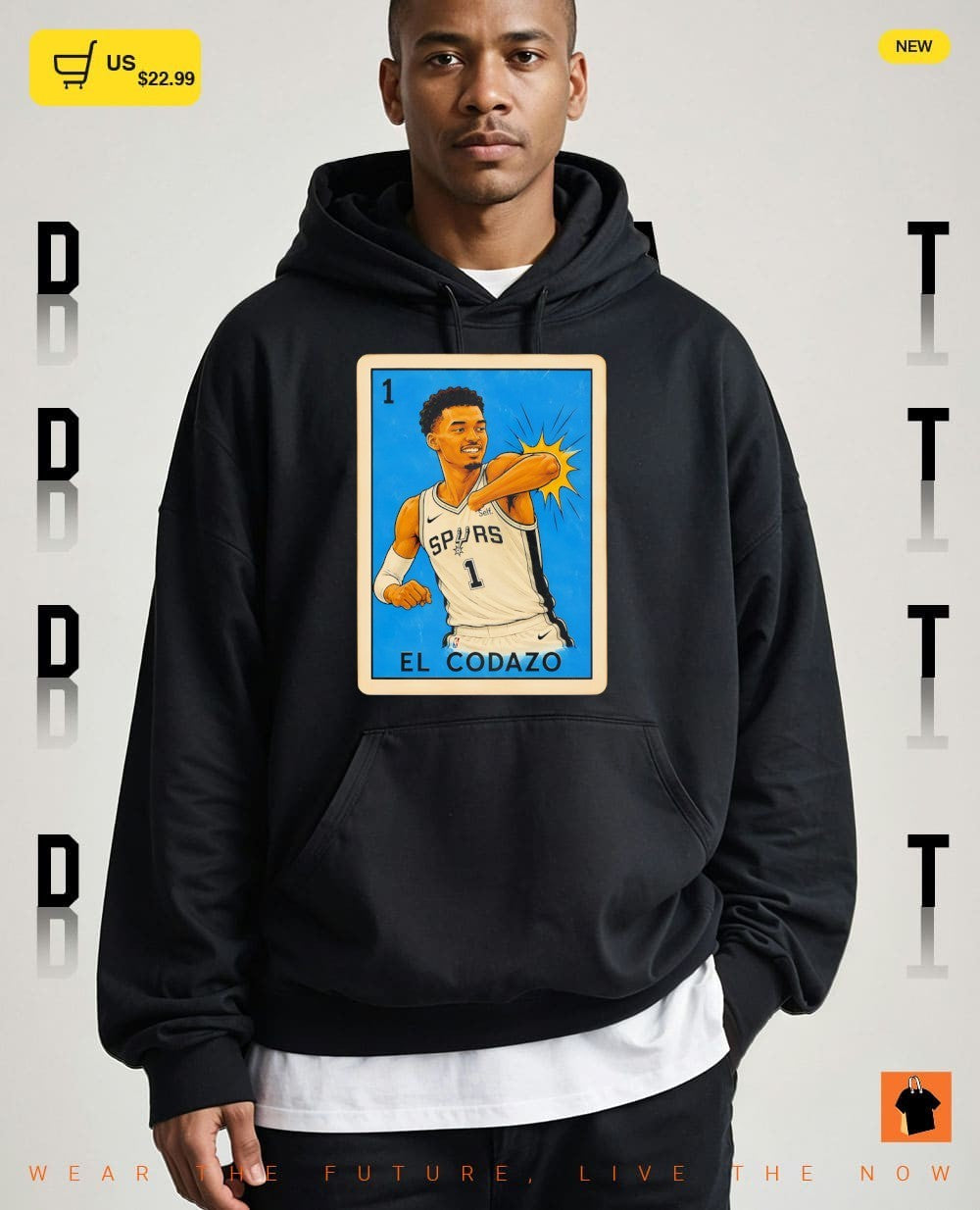 Victor Wembanyama El Codazo San Antonio Spurs Basketball NBA card shirt